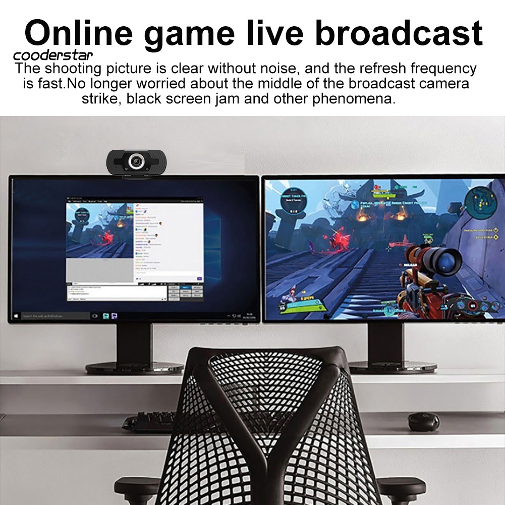 Webcam quay phim độ phân giải cao USB 2.0 1080P kèm mic cho PC Laptop | BigBuy360 - bigbuy360.vn