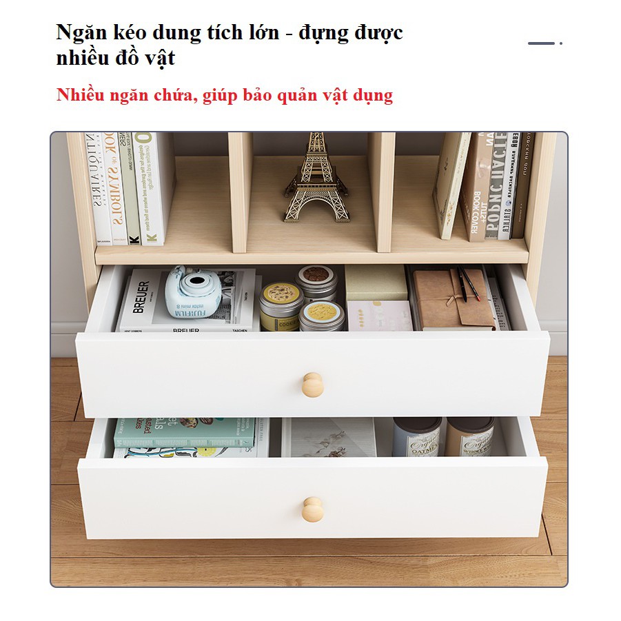 Combo 3 Tủ Sách Đứng Đa Năng KBT36 FIVO Cao Cấp, Chất Liệu Gỗ MDF Và HMR Chống Ẩm Cực Tốt Hàng Cao Cấp