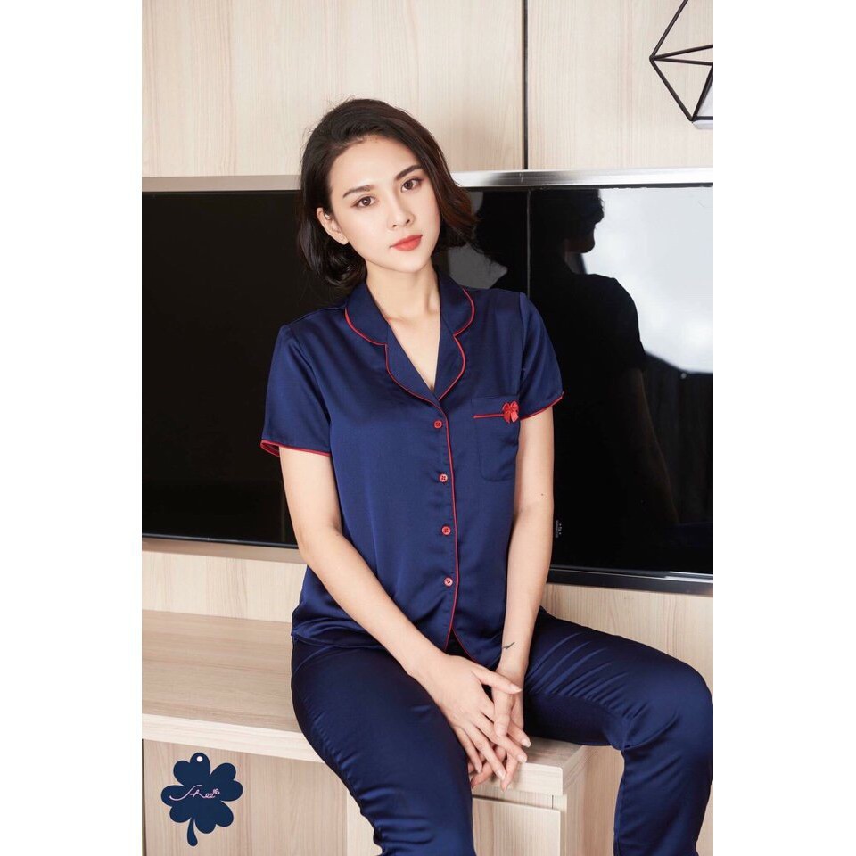 BỘ LỤA TRƠN MẶC NHÀ TAY NGẮN QUẦN DÀI