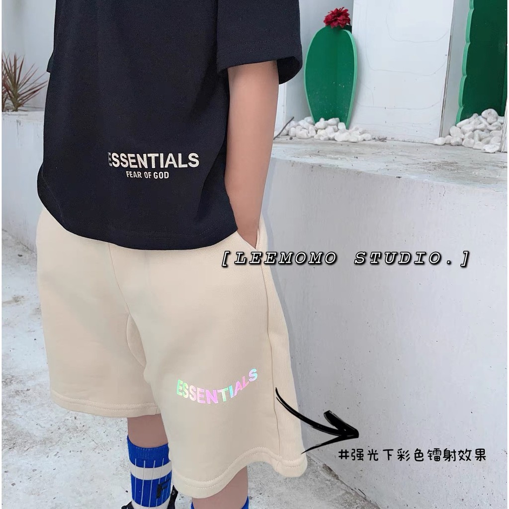 Áo thun tay lỡ unisex Essentials phản quang cho bé ,Samyy_vn