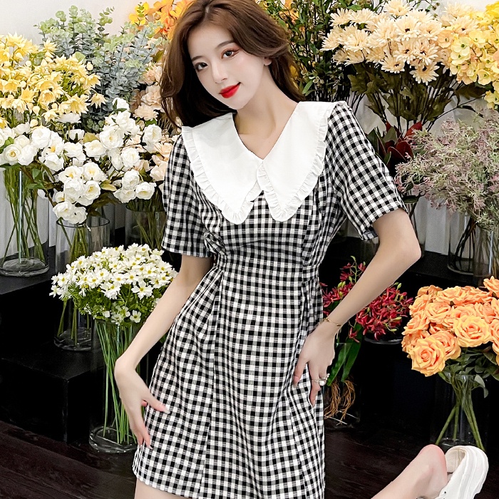 đầm đen đầm caro váy ngắn đầm vintage đầm caro đầm khoét eo đầm bigsize nữ váy nữ xinh váy đi chơi đầm đi tiệc đầm nữ