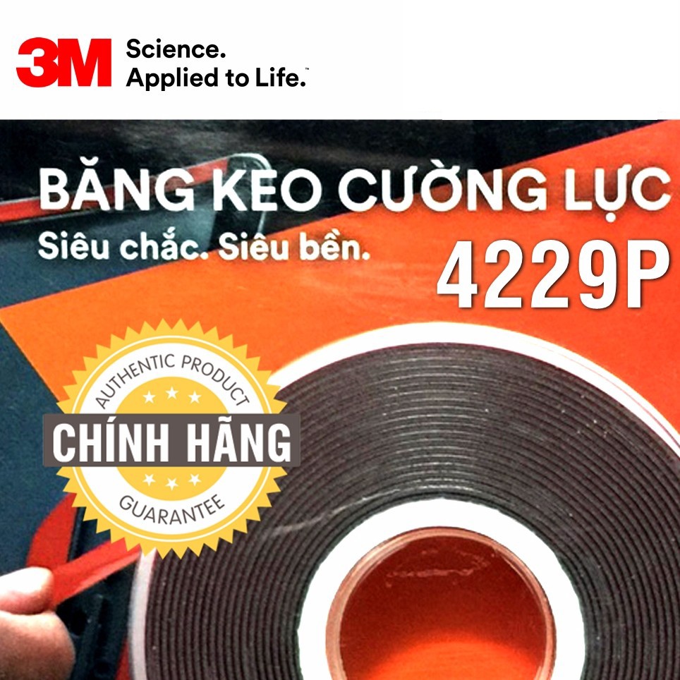 Băng keo cường lực siêu dính 3M 4229P khổ 12MMx3M