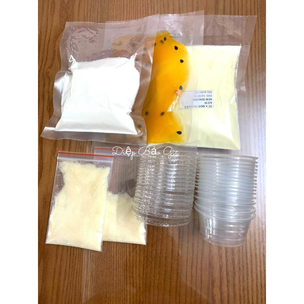 Set làm Panna Cotta nhiều vị 25 cốc.