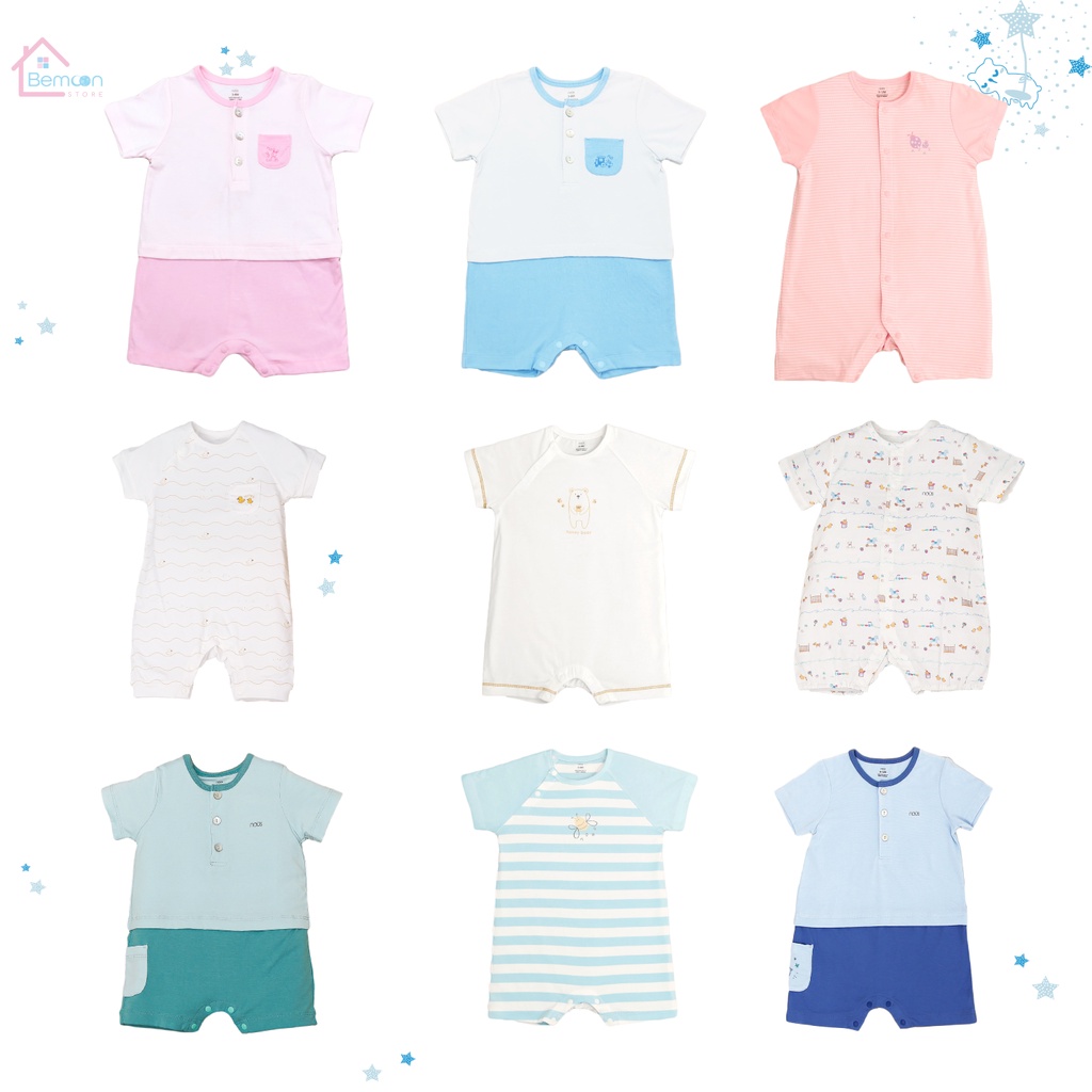 [FULL] Bộ quần áo body cộc Nous (3-12 tháng)