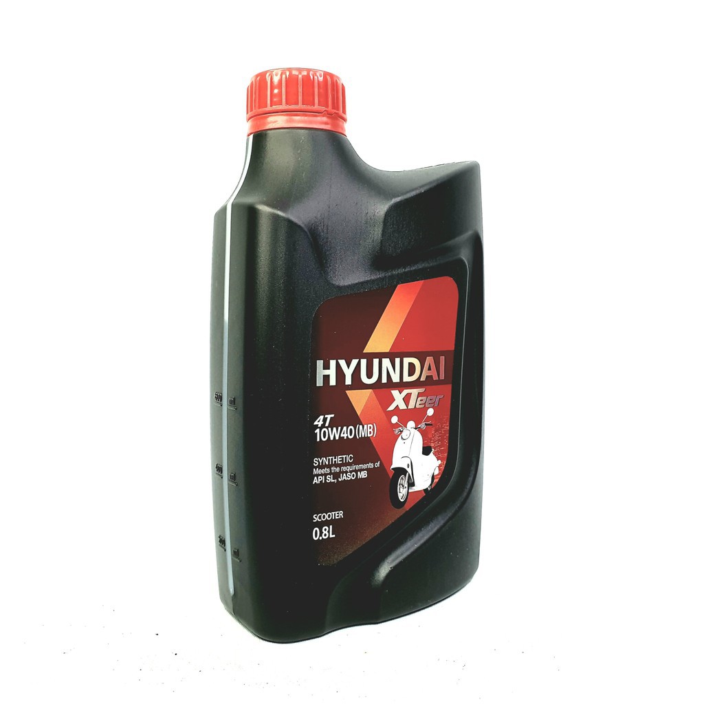Dầu nhớt xe máy ga cao cấp HYUNDAI XTEER 4T 10W40_ 0.8L