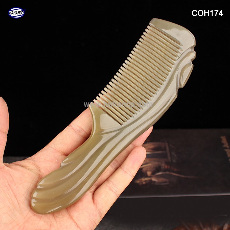 Lược sừng xuất Nhật - COH174 (Size: XL - 20cm) - Kiểu dáng Châu Âu sang trọng - Horn Comb of HAHANCO