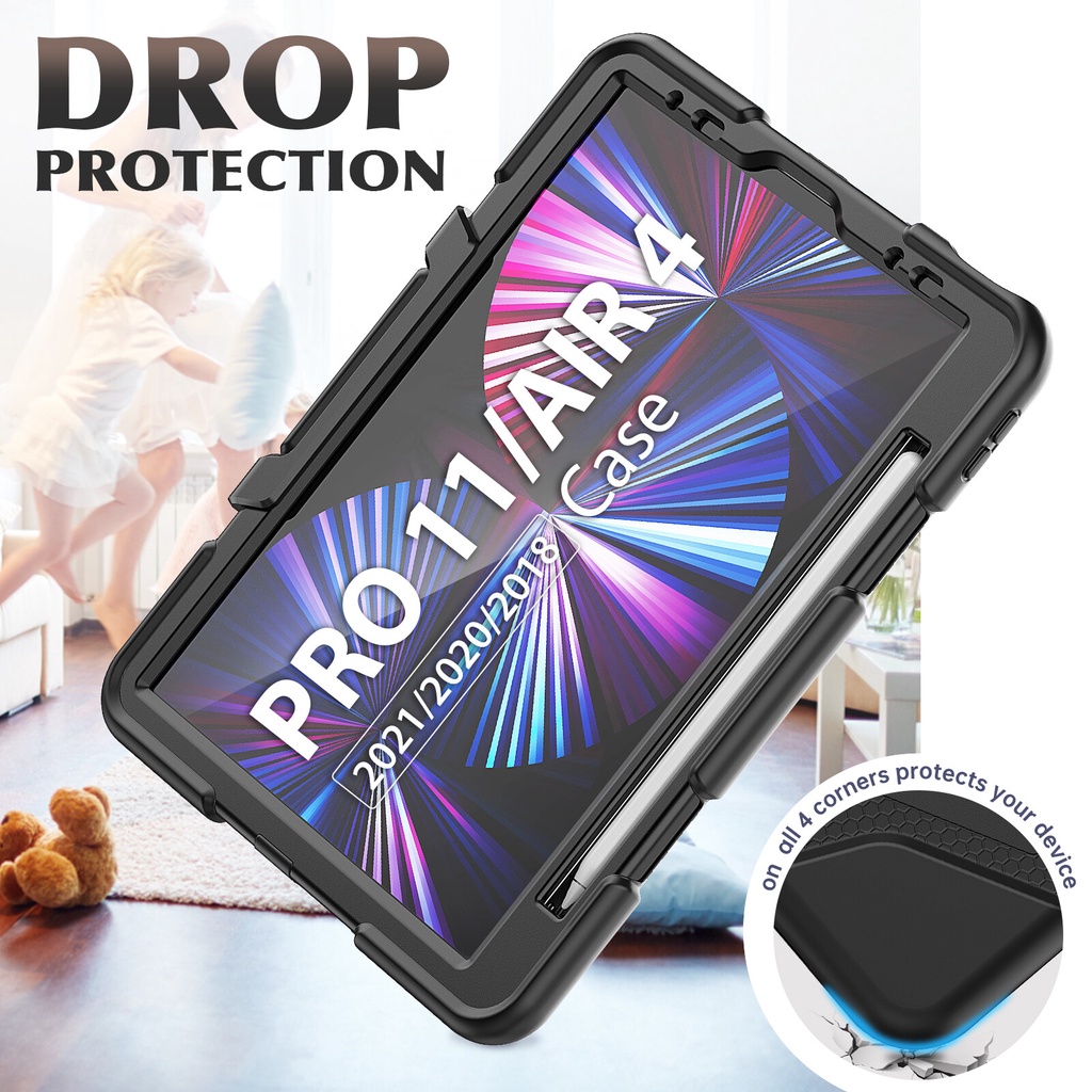 Bao Da Máy Tính Bảng Có Giá Đỡ Cho iPad 10th Gen 2022 Pro 11 inch / Air 5 Air 4 Air 3 / 10.2 inch / 9.7 / Mini 6 5 4 3 2 1 / Air 2 / Pro 10.5