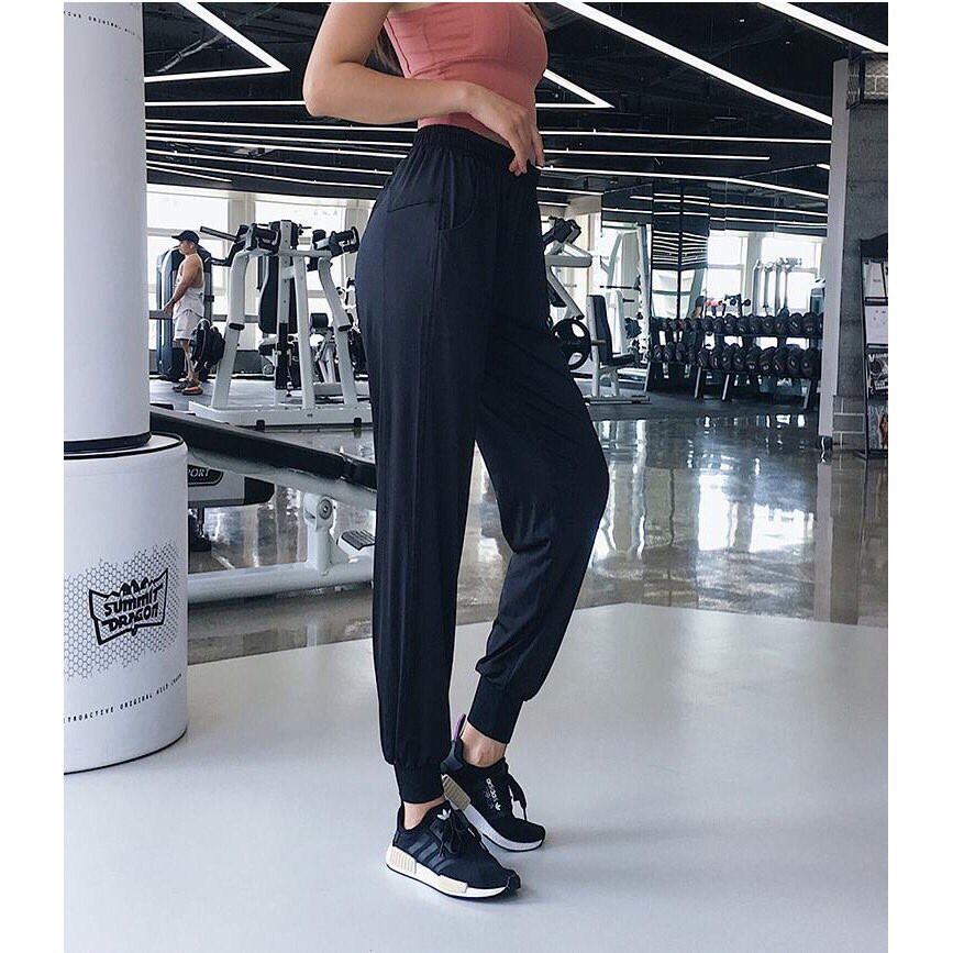 Quần joggers nữ mặc nhà, đi tập, mỏng nhẹ (thanh lý)