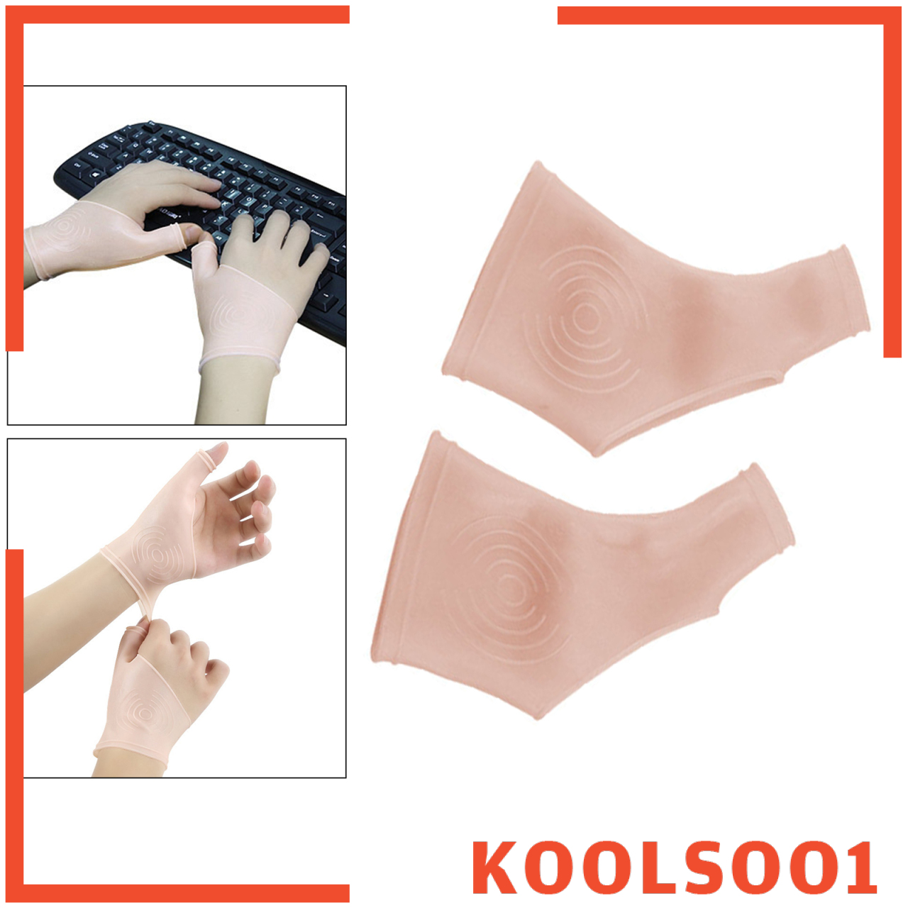 Koolsoo1 Miếng Silicone Bảo Vệ Ngón Tay Cái Và Ngón Cái Giảm Đau