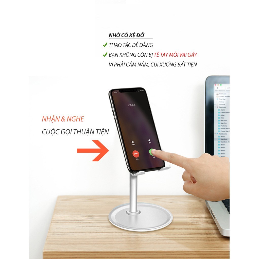 Kệ Điện Thoại OneDock D7 Để Smart phone, iPad, Để Đồ Cá Nhân, Loại Chất Lượng - Thiết kế chắc chắn không lật đổ