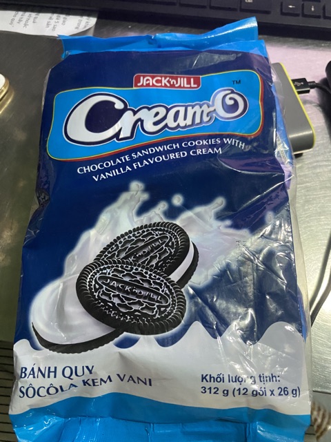 Bánh quy creamo socola bịch 12 gói x 26g