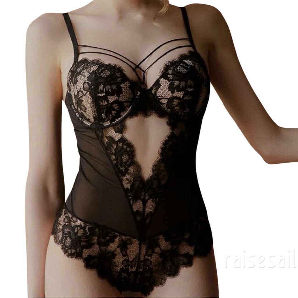 Rs Bộ Áo Liền Quần Phối Ren Lưới Xuyên Thấu Gợi Cảm Cho Nữ | BigBuy360 - bigbuy360.vn