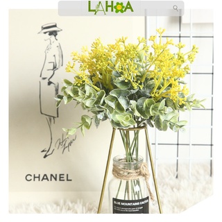 Hoa bạch đàn giả decor trang trí chụp ảnh đẹp để bàn phòng khách lá hoa decor h8 chùm hoa bạch đàn