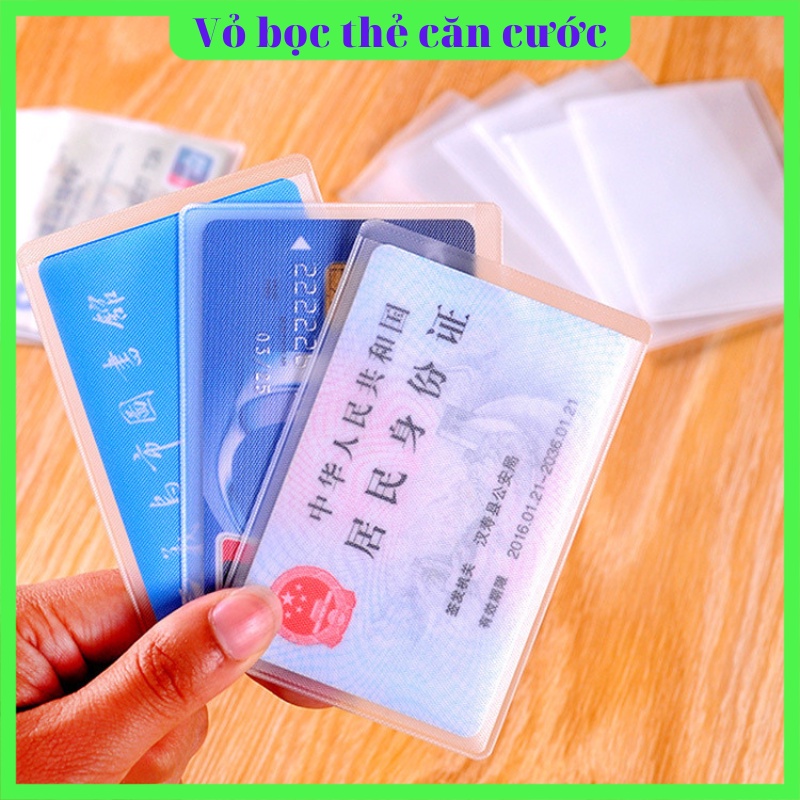 Vỏ bọc thẻ căn cước, thẻ sinh viên, thẻ ngân hàng, bằng lái xe chống xước