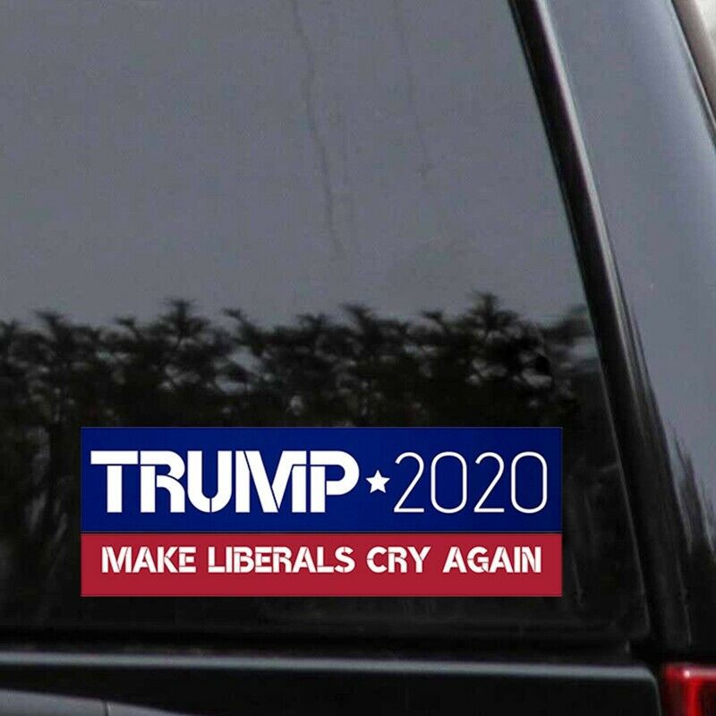 Decal Dán Trang Trí Xe Hơi In Chữ Trump 2020 Make America Great Again