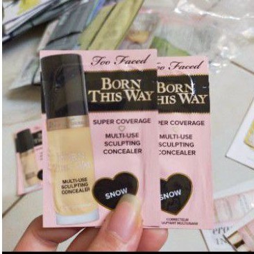 [BiLL US] Sample Che Khuyết Điểm Too Faced Born This Way Super Coverage Multi-Use Sculpting Concealer