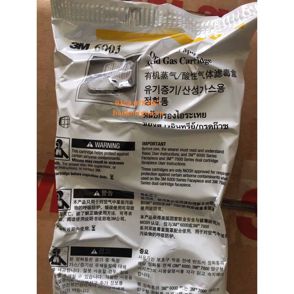Phin lọc 3M 6003 chính hãng