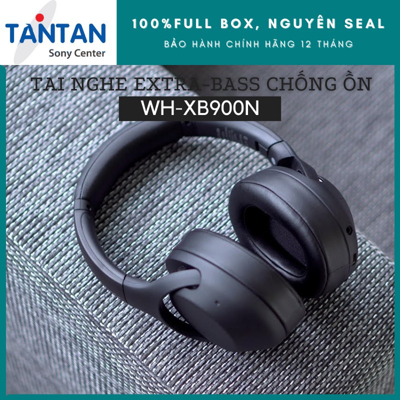 Tai Nghe BLUETOOTH EXTRA-BASS CHỐNG ỒN Sony WH-XB900N | Active Noise-Cancelling - Pin:30h - Điều khiển Cảm Ứng