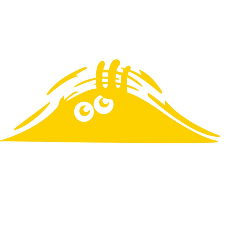 Miếng Dán Trang Trí Ngoại Thất Xe Hơi Chống Nước Hình Quái Vật Nhiều Màu Sắc