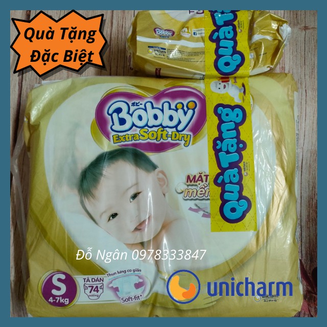 [Quà Tặng Cho Mỗi Gói) Tã Dán/ Quần  Bobby Siêu Mềm Extra Soft Dry Size NB48 S70 S40 Cho Bé Từ Sơ Sinh đến 7kg