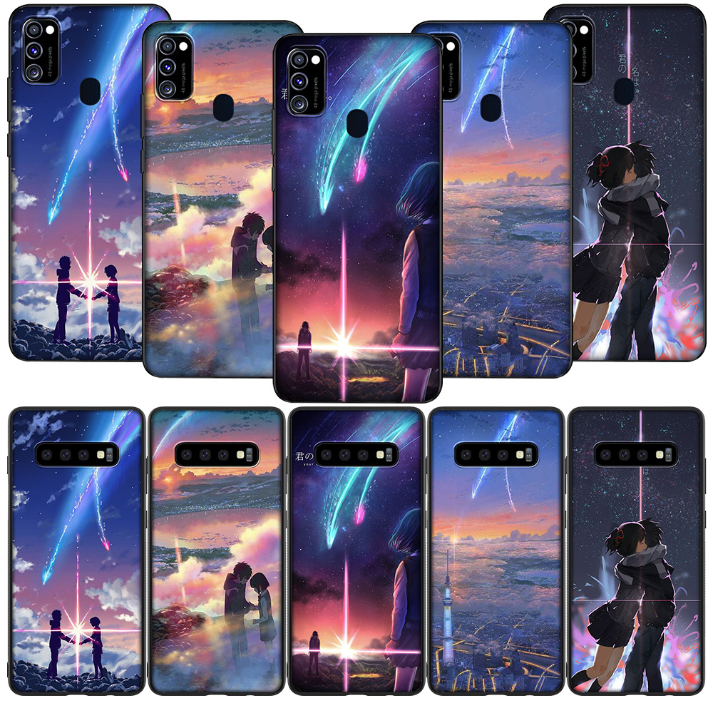 Ốp Lưng Silicone Hình Anime Your Name Cho Samsung A2 A6 A7 A8 A9 J4 J6 J8 Core Plus 2018
