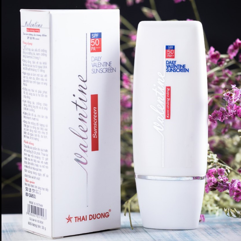 KEM CHỐNG NẮNG VALENTINE SPF 50 - Tuýp 30g