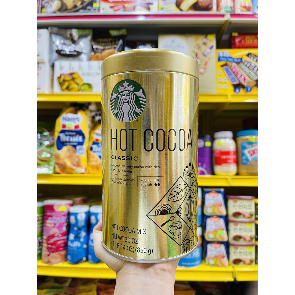 1 hũ 850g bột cacao nguyên chất starbucks thơm ngon đậm vị chuẩn hương vị - ảnh sản phẩm 8