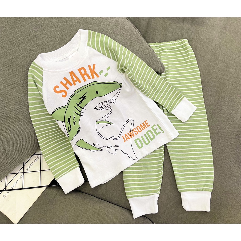 Đồ bộ bé trai Cotton dài tay thu đông xuất hàn - sỉ quần áo trẻ em