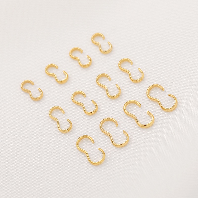 Khóa Cài Vòng Cổ / Vòng Tay / Trang Sức Bằng Đồng Mạ Vàng 14K 8 Chế Độ diy