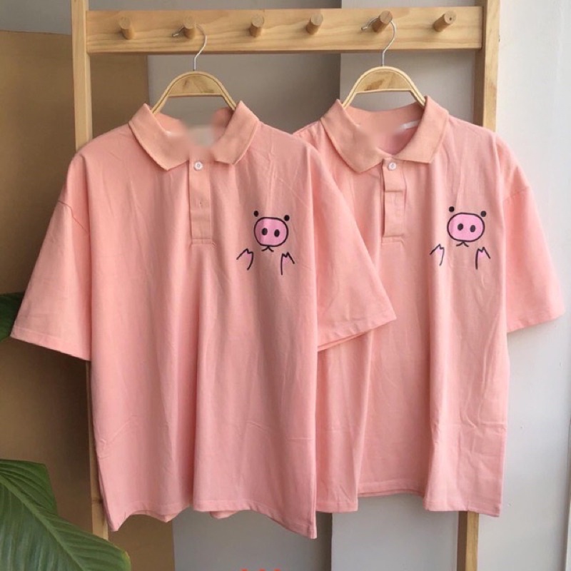 [ Rẻ vô địch ] Áo thun có cổ , áo polo dáng rộng unisex - MẶT ỈN
