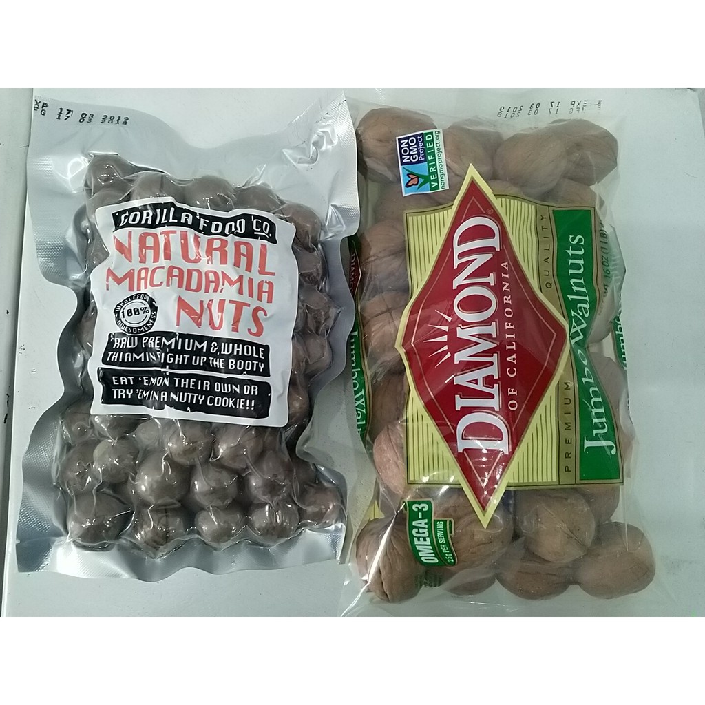 Combo 1 Mắc Ca Mỹ - 1 Óc Chó Mỹ (loại đặc biệt)