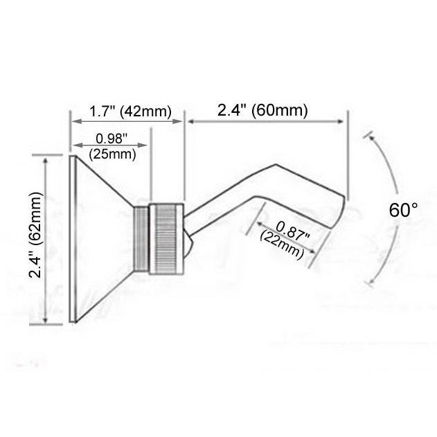 Đầu Vòi Hoa Sen Tròn 8 Inch Màu Vàng Đồng Thau Đánh Bóng Sang Trọng Dùng Cho Nhà Tắm nsh045