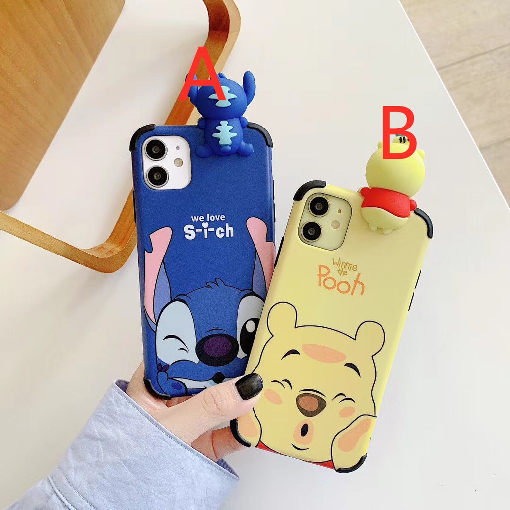 Ốp điện thoại mềm thiết kế quái vật/pooh 3D iPhone 11 Pro Promax X XS XR XSmax 6 6s 7 8 plus | BigBuy360 - bigbuy360.vn