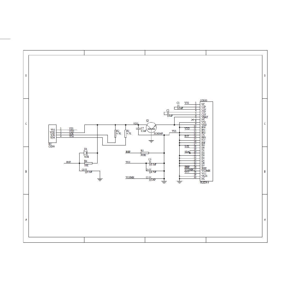 Mô Đun Hiển Thị Màn Hình Lcd 0.96 Inch Iic Oled 128x64 I2C 12864 Lcd Gnd Vcc | BigBuy360 - bigbuy360.vn