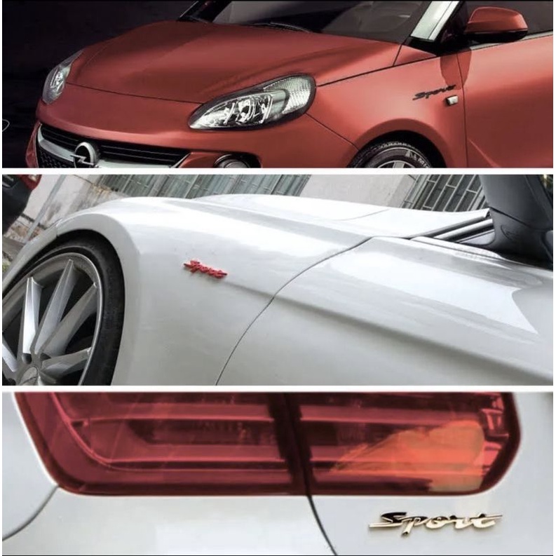 1 TEM NHÔM DÁN XE- SPORT- TURBO