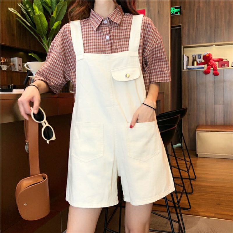 quần yếm đùi ngắn và váy yếm có size lớn big size | BigBuy360 - bigbuy360.vn