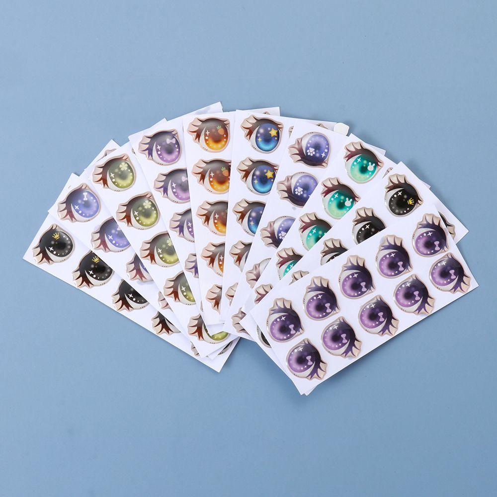 BEBETTERM Set 10 Cặp Sticker Dễ Thương Dán Trang Trí Búp Bê