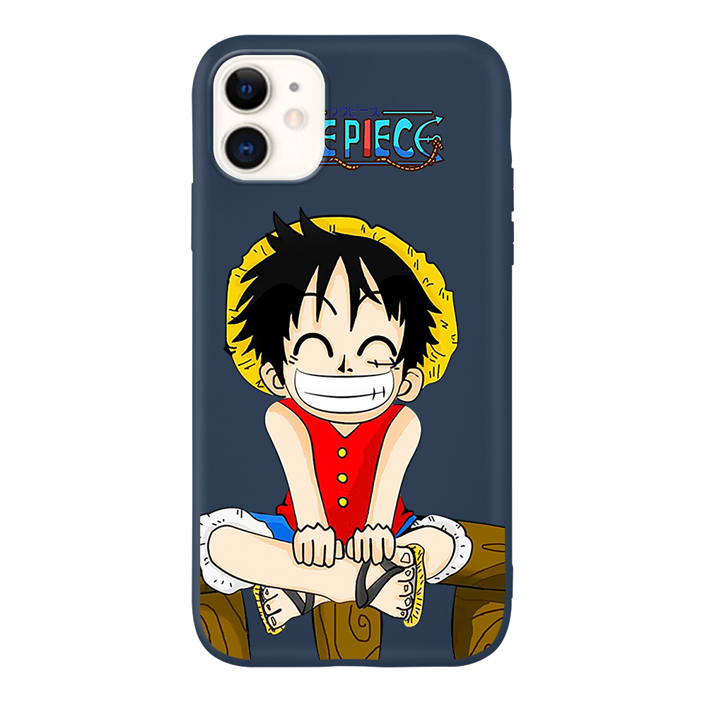 Ốp Điện Thoại Silicone Mềm Dạng Nhám Họa Tiết Khỉ LUFFY Cho iPhone SE 2020 6 6s 7 8 plus X XS XR XSMAX 11 12 13 ProMax