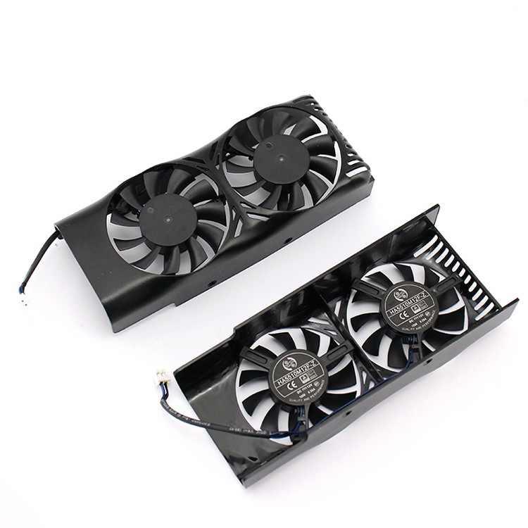 Dual Fan Cooling Fan Cooler For MSI GeForce GTX 1050 2GT LP Graphics Card 0.20A