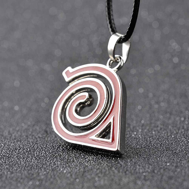 1 Vòng cổ mặt hợp kim kẽm hình biểu tượng anime Naruto độc đáo
