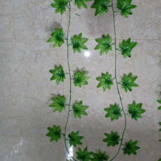Dây lá phong xanh trang trí