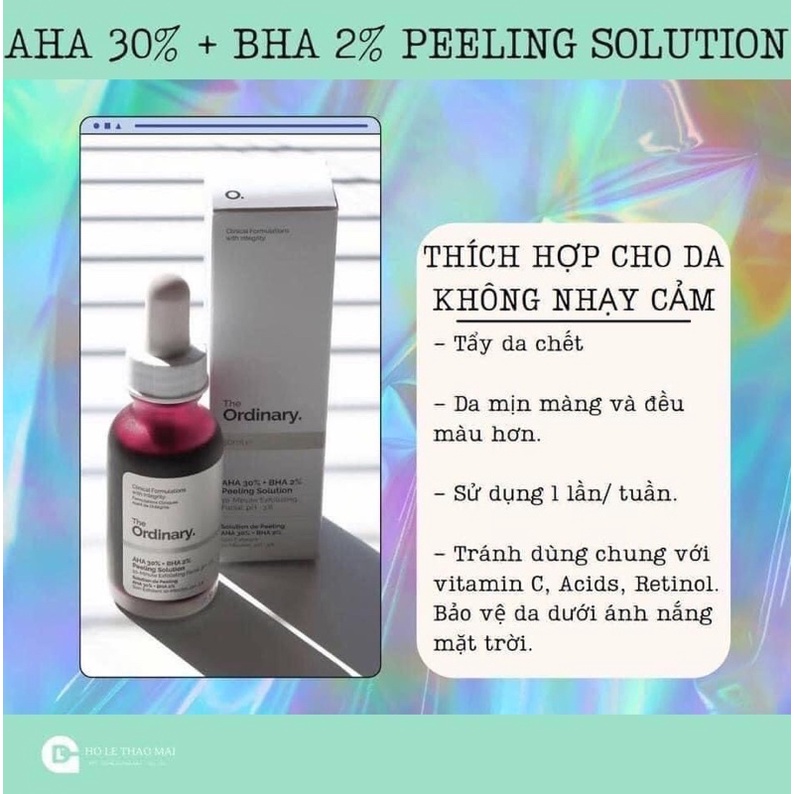 the ordinary AHA 30% + BHA 20%