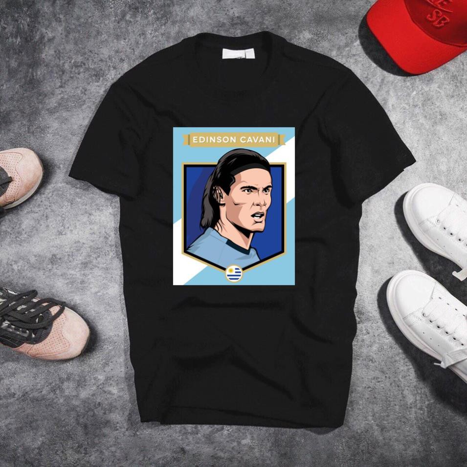 [Freeship] Áo Thun In Hình Edinson Cavani  Mã 07 - Áo In Hình Cầu Thủ Bóng Đá