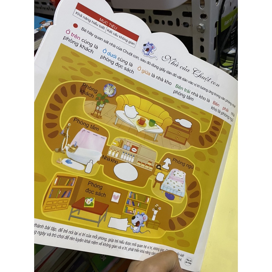 Sách - 200 miếng bóc dán miếng thông minh phát triển chỉ số thông minh IQ 2-6 tuổi ( Đinh Tị )
