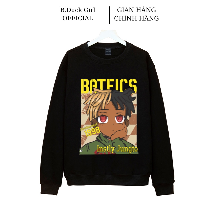 Áo nỉ sweater  nam nữ form rộng vải nỉ bông dày dặn phong cách Ulzzang BATFICS -B.Duck Girl