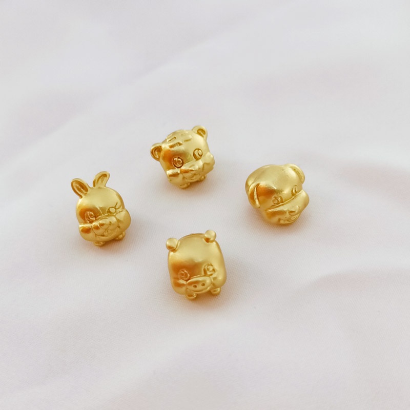 Hạt Xỏ Lỗ Lớn Bằng Đồng DIY Nhiều Màu Sắc Dùng Làm Vòng Đeo Tay