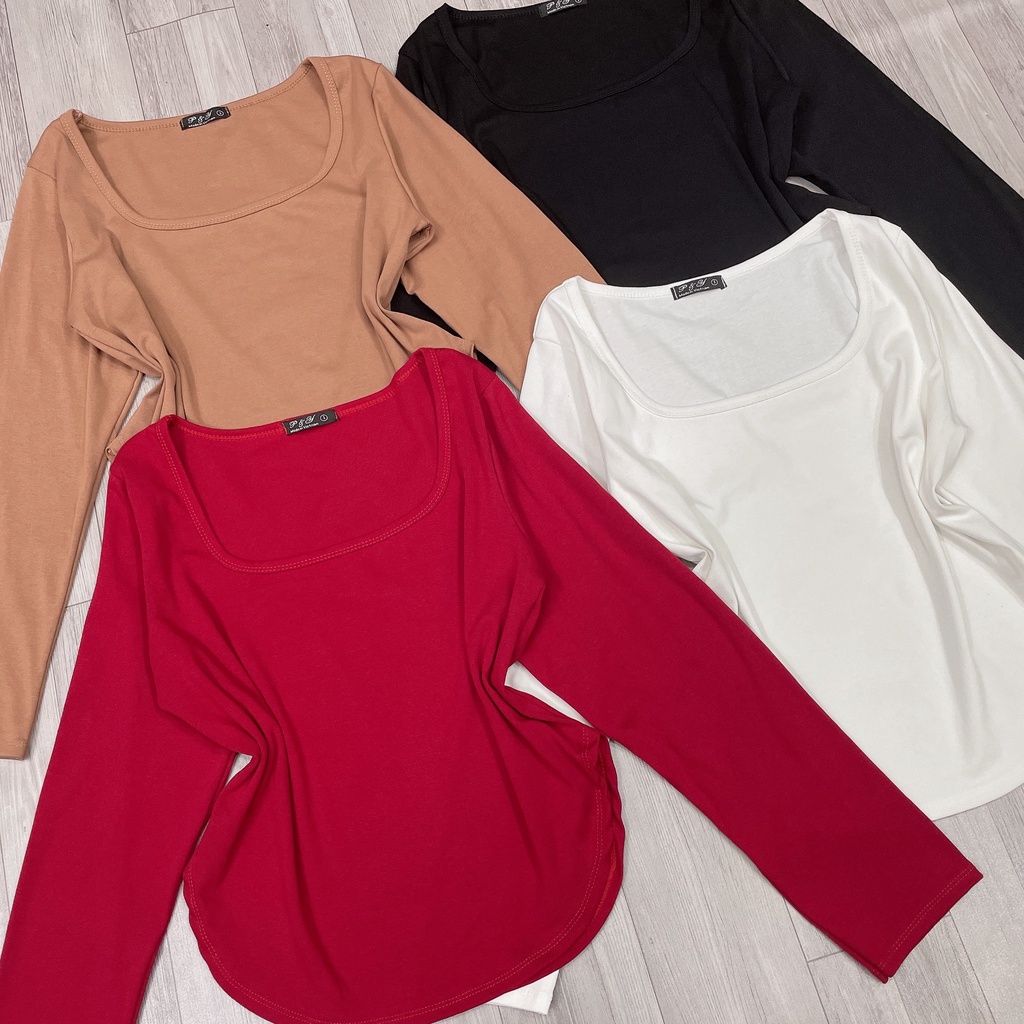 Áo Thun Bigsize Nữ Tay Dài Tôn Dáng Tôn Eo,Áo Thun kiểu Croptop Size Lớn Chất Thun Borib Ôm Body MÃ TD5