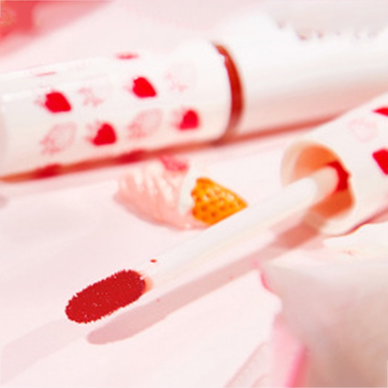 Son Môi Dưỡng Ẩm Lâu Trôi Màu Nhung Lì Hình Quả Dâu Tây JP5