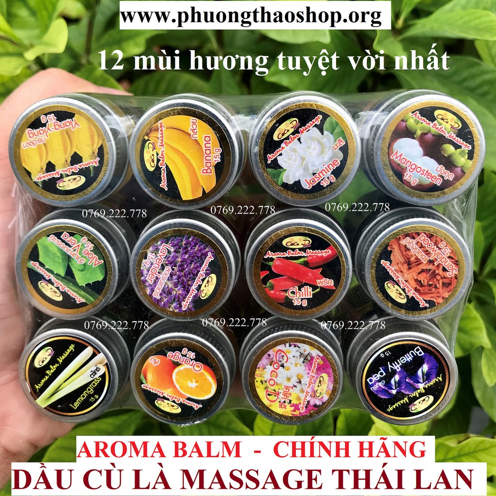 Dầu Cù Là Massage AROMA BALM 12 Hủ