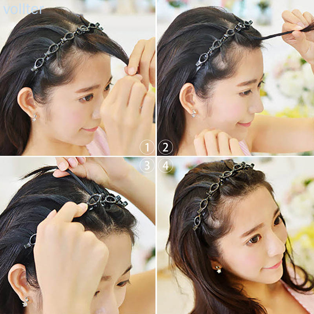 Cài tóc hai lớp chống trượt thiết kế thời trang cho nữ
